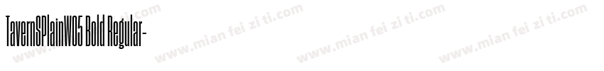 TavernSPlainW05 Bold Regular字体转换